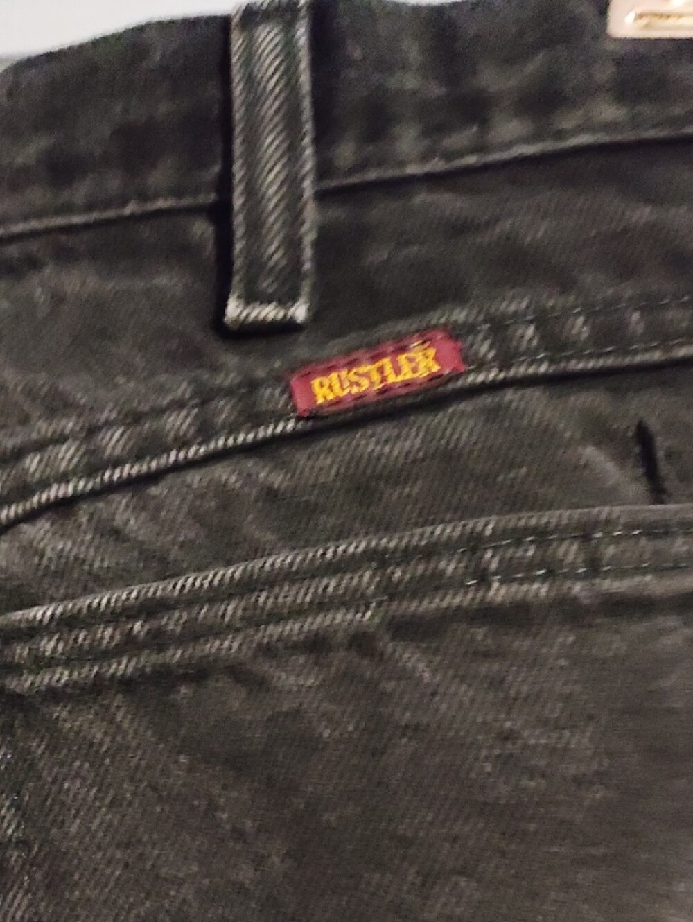 Rustler Black Slim Straight Jeans - Picture 16 of 17